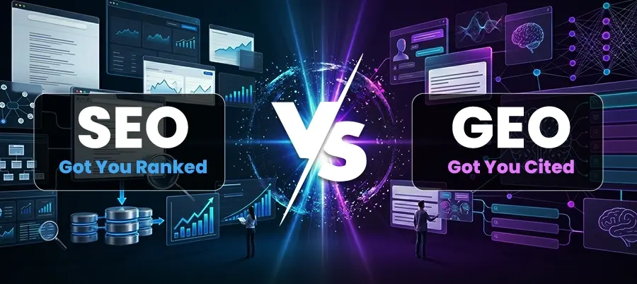 GEO Vs SEO: What is the difference & why it matters the most in 2026